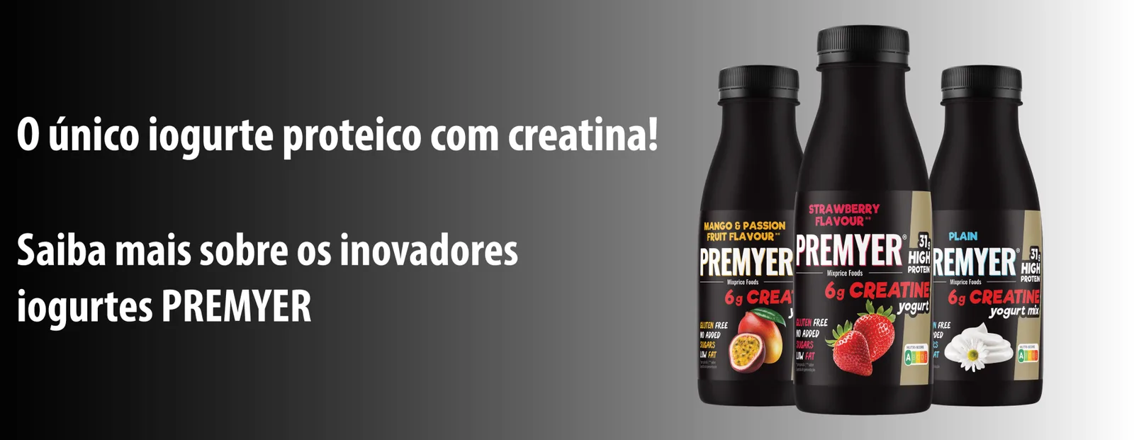 Garrafas de iogurte líquido proteico PREMYER, marca própria Mixprice