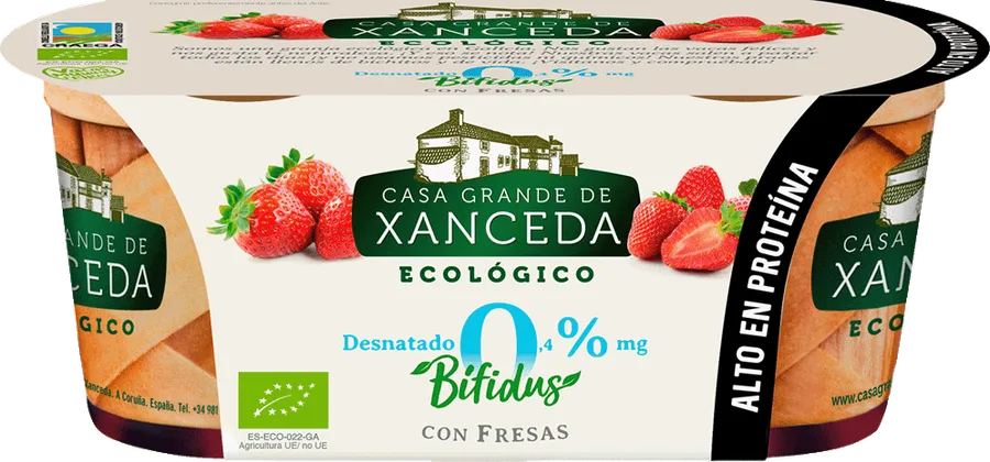 Bifidus Sólido Magro Morango, Casa Grande de Xanceda, 2 × 125 g