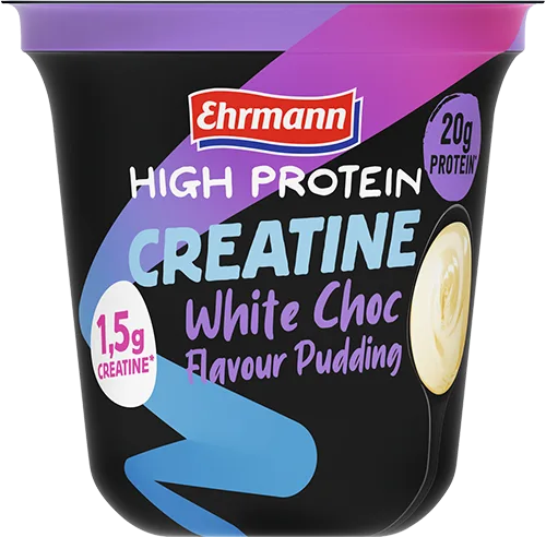 High Protein Creatine Pudding Chocolate Branco, Ehrmann, 230 g
