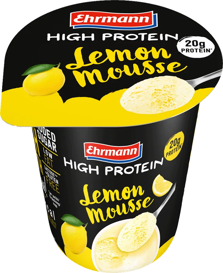 High Protein Mousse Limão, Ehrmann, 200 g