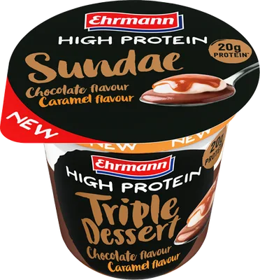 High Protein Sundae Triple Dessert Chocolate Caramelo