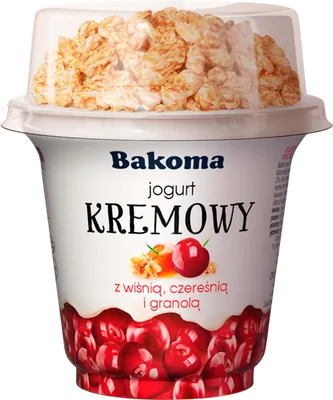 Kremowy Duo Cereja e Ginja com Granola