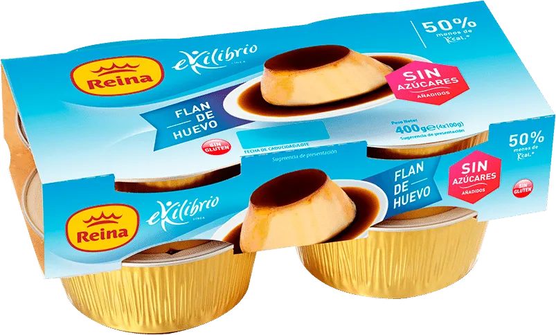 Pudim Flan Ovo Ekilibrio, Reina, 400 g (4 × 100 g)