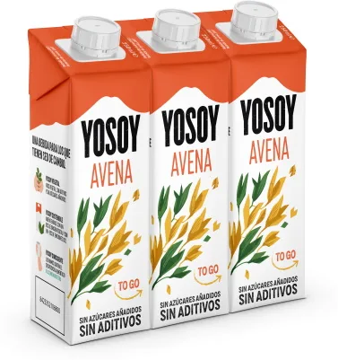 Bebida de Aveia To Go, YOSOY, 3 × 250 ml