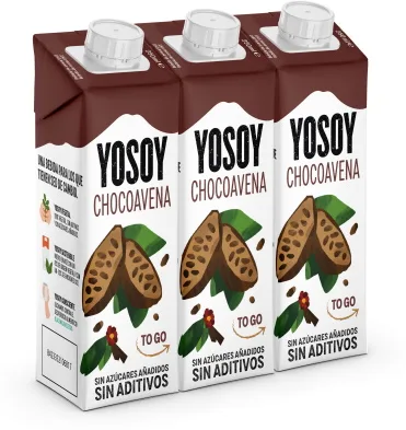 Bebida Chocoaveia To Go, YOSOY, 3 × 250 ml